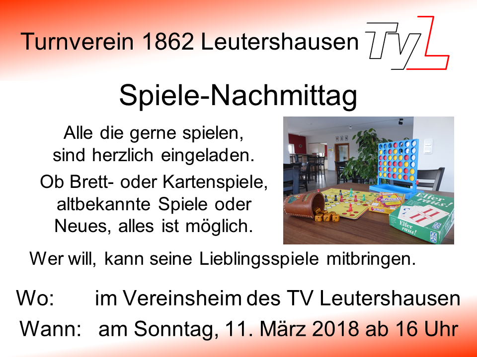 TVL Spiele 2018